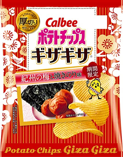 Calbee 紀州梅海苔波浪洋芋片 黑逗選物 生活好好black Comma Calbee 紀州梅海苔波浪洋芋片 黑逗選物 生活好好black Comma